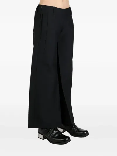 Fax Copy Express Wide-leg Trousers In Black
