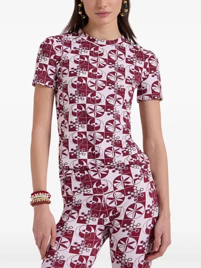 La Doublej Jazzercize T-shirt In Red