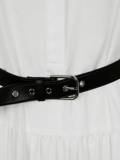 Max Mara Women's Bairo Poplin Sleeveless Maxi Dress White In White