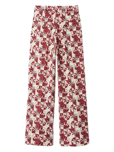 La Doublej Loose Pants In Red