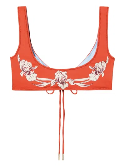 花卉印花比基尼上装