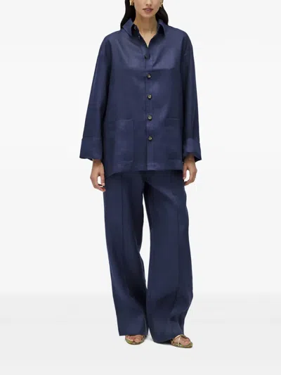 Sleeper Drawstring Trousers In Blue