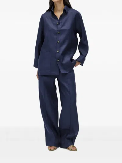 Sleeper Drawstring Trousers In Blue