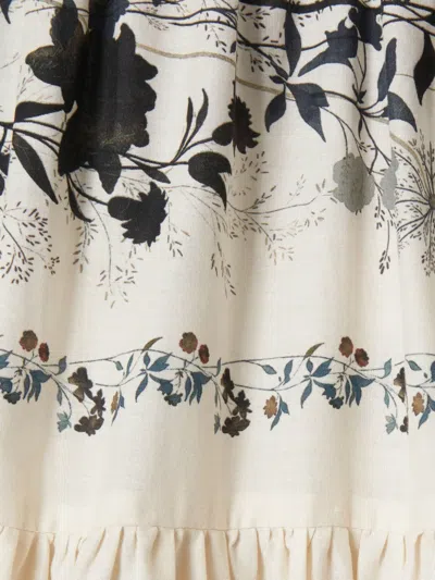 La Doublej Tiered Skirt In Neutrals