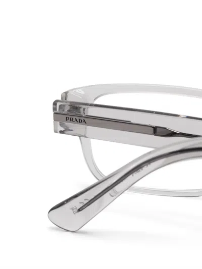 Prada Rectangle-frame Glasses In White