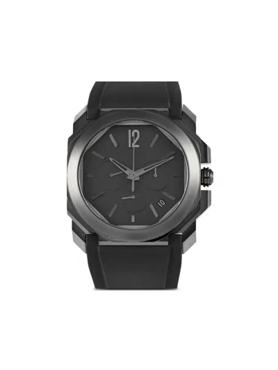 Pre-owned Bvlgari Octo L'originale 41mm In Black