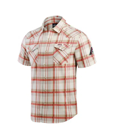 Fanatics Men's Red Philadelphia Phillies Plaid Full-snap Shirt In Red