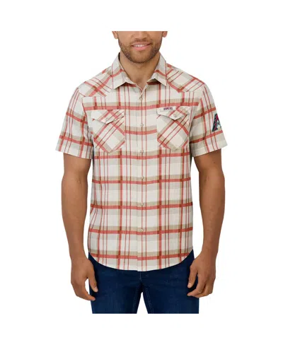Fanatics Men's Red Philadelphia Phillies Plaid Full-snap Shirt In Red