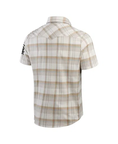 Fanatics Men's Gray San Francisco Giants Plaid Full-snap Shirt In Gray