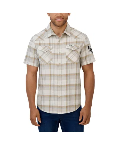 Fanatics Men's Gray San Francisco Giants Plaid Full-snap Shirt In Gray