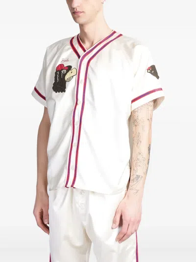 Bode Shirt In Beige Polyester In Weiss