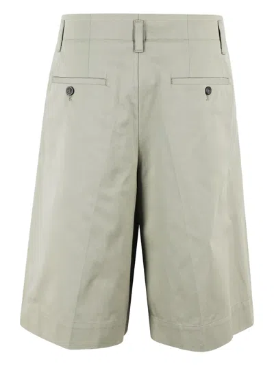 Roberto Collina Tailored Bermuda Shorts With Pleats In Grey