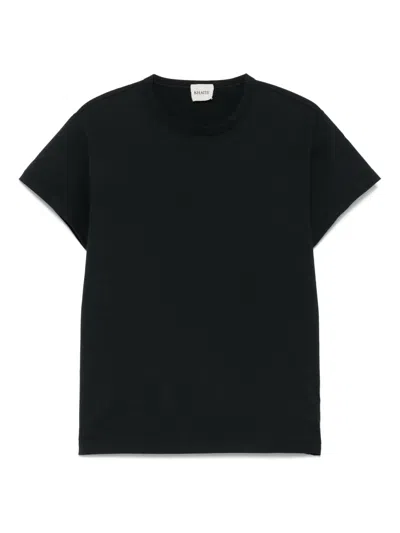 Khaite Devra Shirt With Black Pico In Schwarz