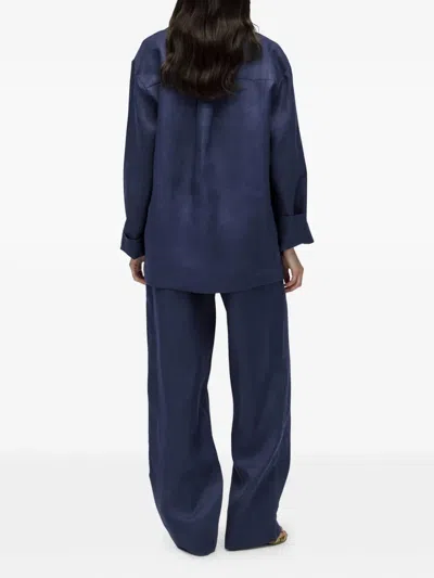 Sleeper Hemd Aus Leinen In Blau