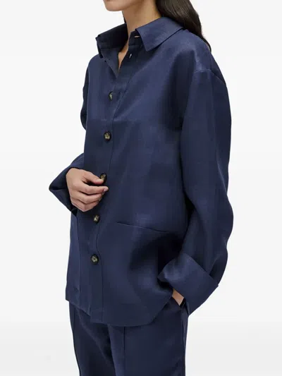 Sleeper Hemd Aus Leinen In Blau