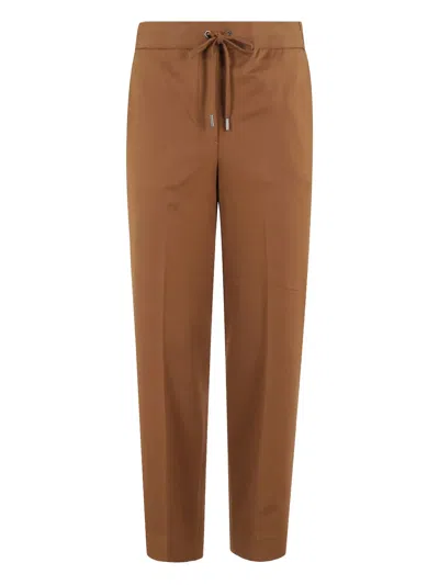 Circolo 1901 Drawstring Casual Pants In Brown