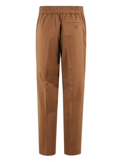 Circolo 1901 Drawstring Casual Pants In Brown