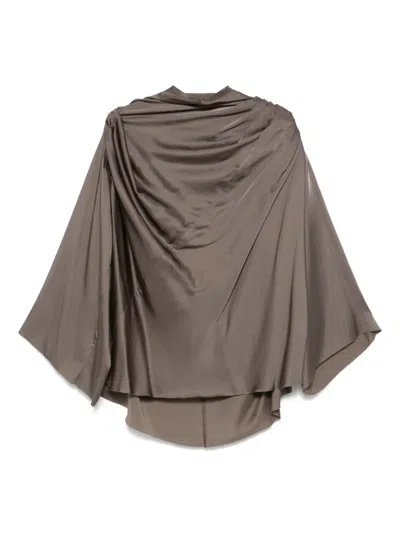 Rick Owens Claudette Blouse In Grau