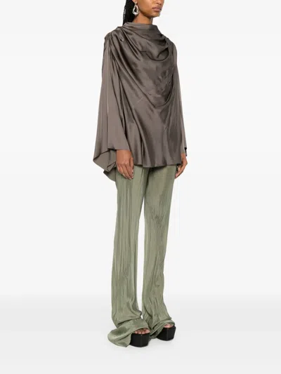 Rick Owens Claudette Blouse In Grau
