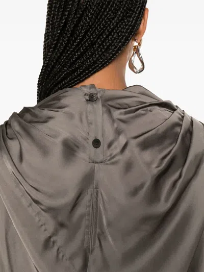 Rick Owens Claudette Blouse In Grau