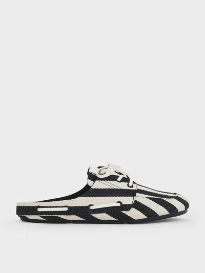 Charles & Keith - Striped Slip-on Boat Shoes In Multi