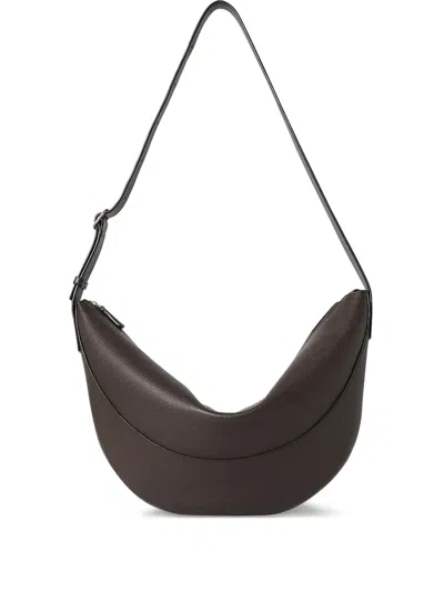 The Row Jouve Shoulder Bag In Grain Leather In 褐色