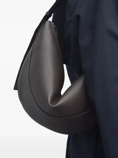 The Row Jouve Shoulder Bag In Grain Leather In 褐色