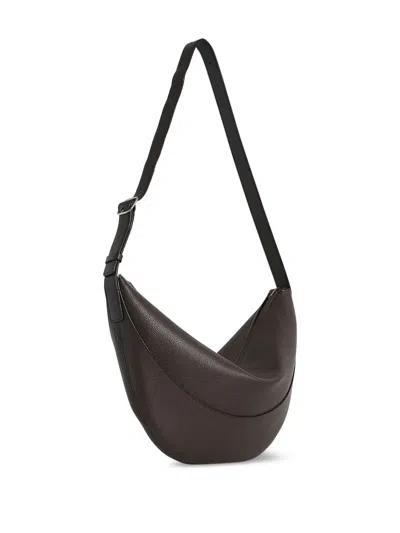 The Row Jouve Shoulder Bag In Grain Leather In 褐色