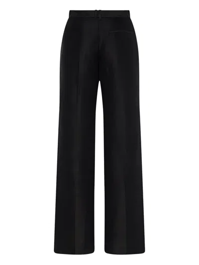 The Row Ali Wide-leg Trousers In 黑色