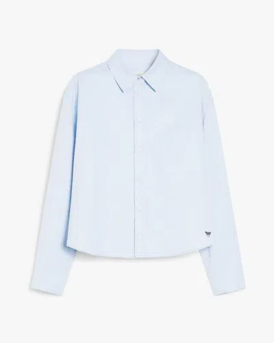 Weekend Max Mara Buttoned Long-sleeved Shirt In Clear Blue