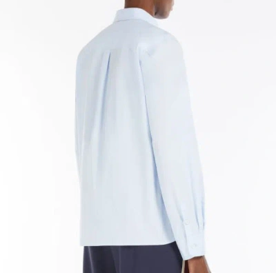Weekend Max Mara Buttoned Long-sleeved Shirt In Clear Blue