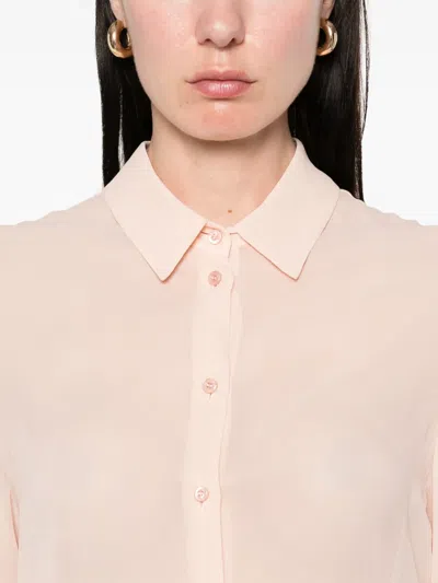 Fendi Women Georgette Top With Rhinestones And Sequins Embroidery In Multi