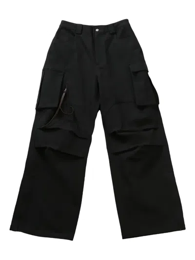 Fax Copy Express Cargo Style Trousers In Black