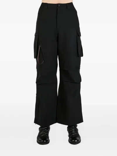 Fax Copy Express Cargo Style Trousers In Black