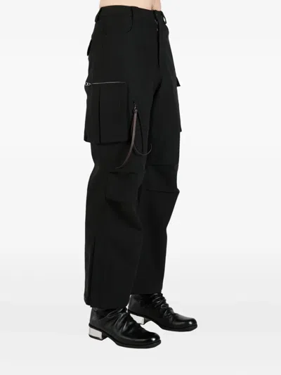 Fax Copy Express Cargo Style Trousers In Black