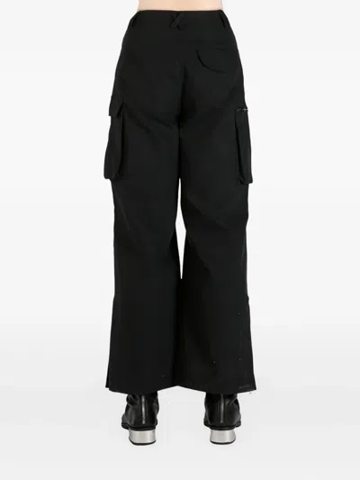 Fax Copy Express Cargo Style Trousers In Black