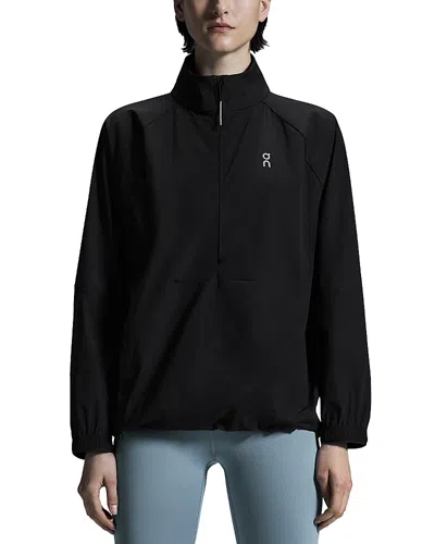 On All Day Half Zip Jacket In Black
