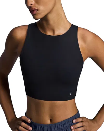 On Core 2-in-1 Crop Performance Tank In Black