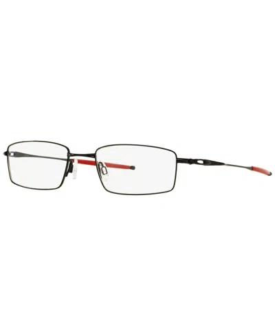 Oakley 51mm Rectangle Optical Glasses In Shiny Blac