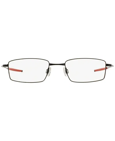Oakley 51mm Rectangle Optical Glasses In Shiny Blac