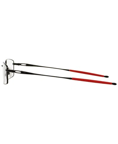 Oakley 51mm Rectangle Optical Glasses In Shiny Blac