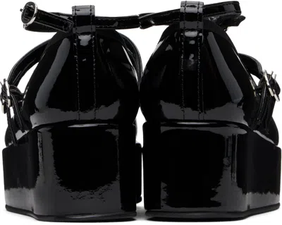 Repetto Black Cendrillon Platform Mary Jane Ballerina Flats In 410 Noir