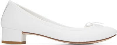 Repetto White Camille Heels In 50 Blanc