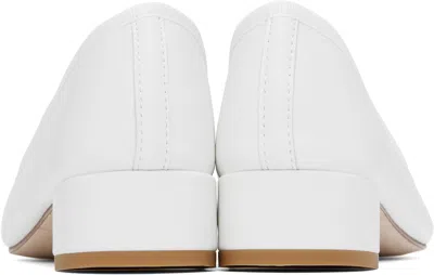 Repetto White Camille Heels In 50 Blanc
