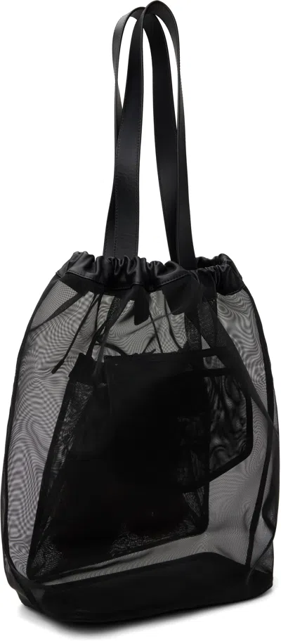 Simone Rocha Tote Carnation Pocket Mit Leder In Black