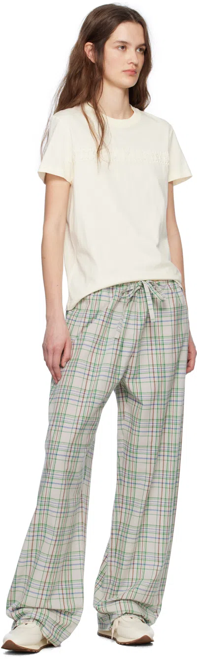 Moncler Ivory Cotton T-shirt In White