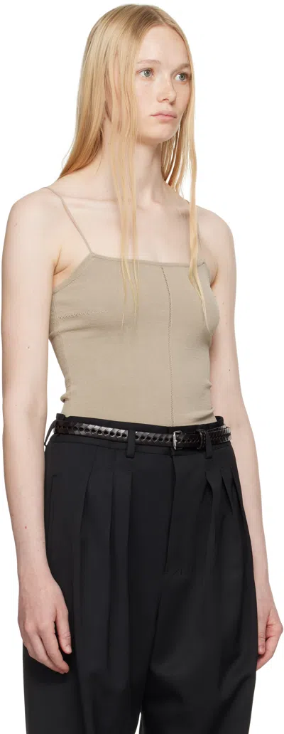 Lemaire Beige Straps Tank Top In Bg200 Mastic