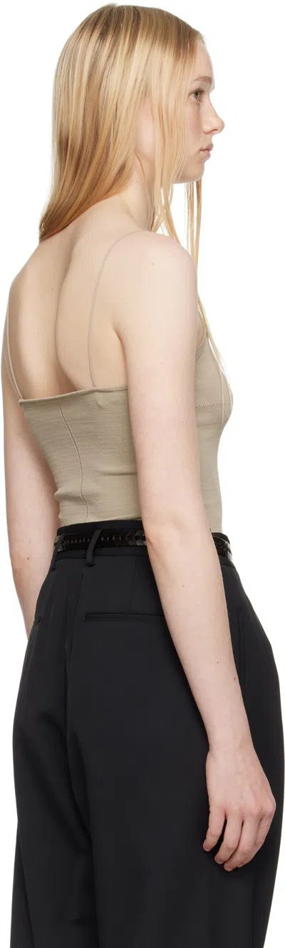 Lemaire Beige Straps Tank Top In Bg200 Mastic