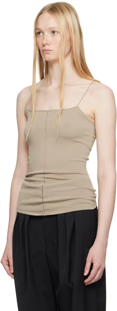 Lemaire Beige Straps Tank Top In Bg200 Mastic