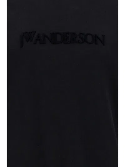 Jw Anderson J. W. Anderson Black Sweatshirt With Unique Embroidery In Black